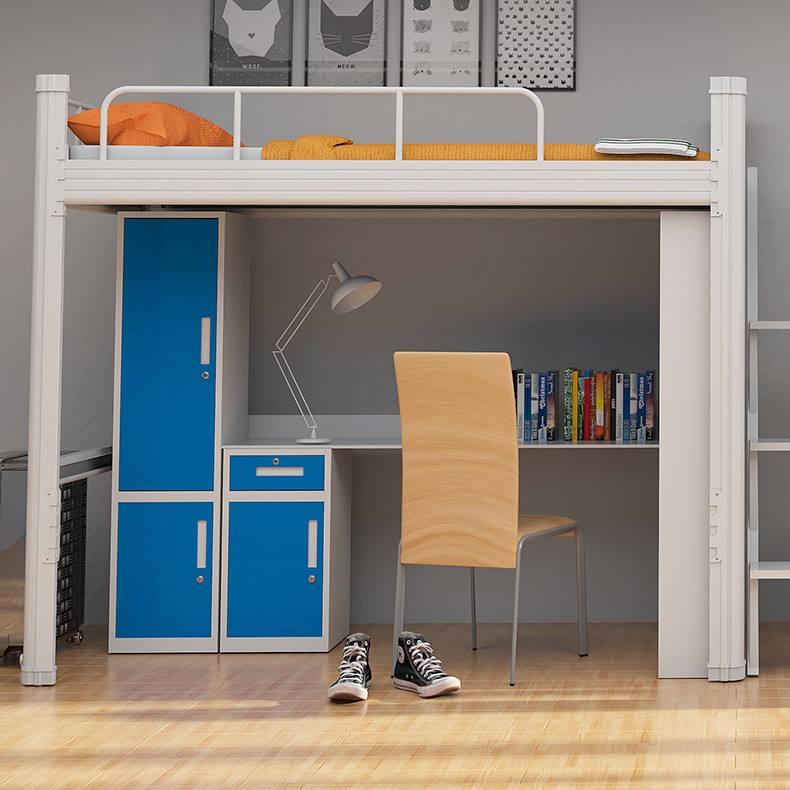Steel double deck bed vintage metal bunk with drawers knock down steel Steel Bed Double Deck Bed