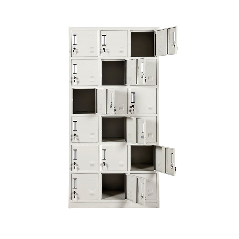 18 Door Steel Storage Locker metal Locker Cabinet changing Room wardrobe cupboards Gym School Staff steel lockers gym