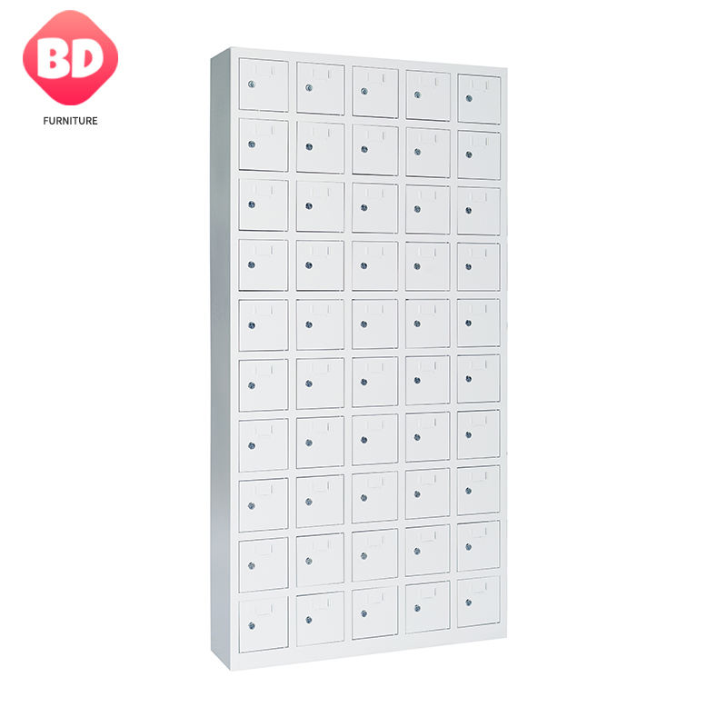 Modern style 50 door Mobile phone storage cabinet with acrylic window