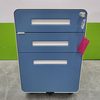 Mobile Office Storage Pedestals 2 Drawer File Cabinet Movable Under Desk Drawer Cabinet