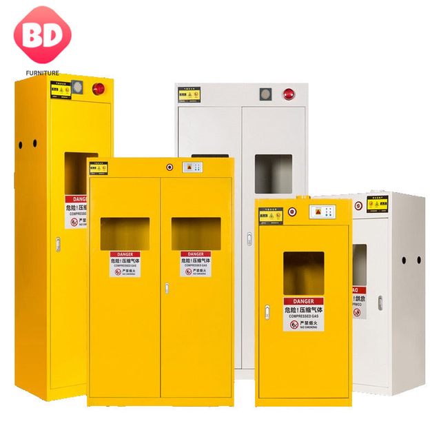 Metal laboratory safety cabinet for dangerous gas,chemical lab gas cylinder safety storage cabinet,flammable storage safetycabin
