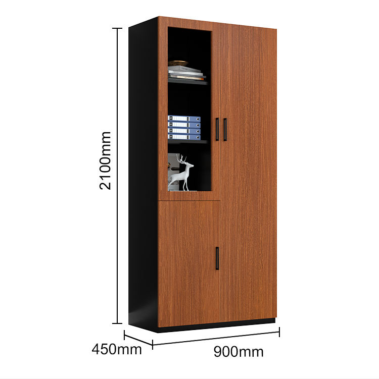 Wood like style office furniture Metal cabinet storage Wood Grain file Cabinet