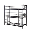 Three layers bunk bed triple for adults metal frame Steel bunk bed