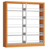 Book shelf rack book steel iron 4 Shelf Double side steel bookShelf magazine shelf library bookcases