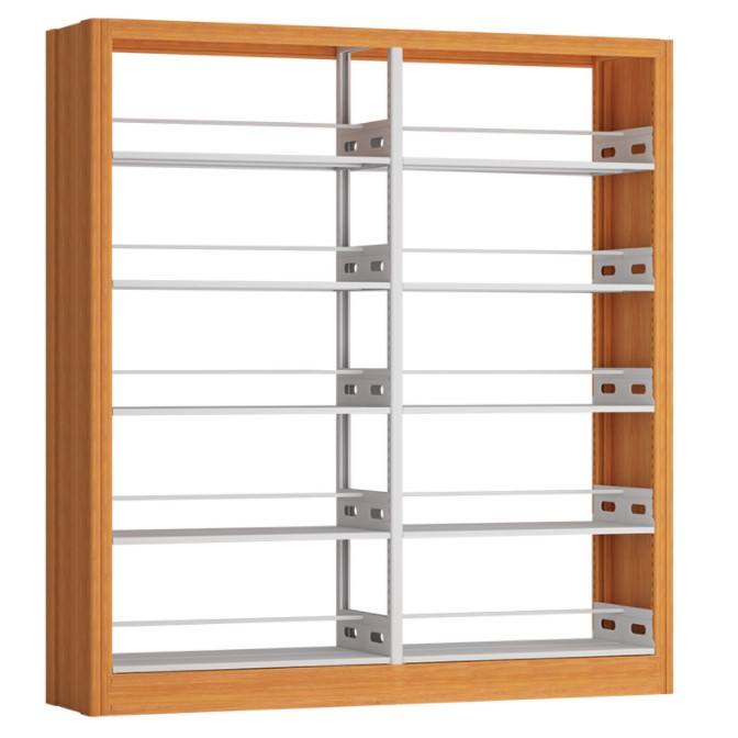 Book shelf rack book steel iron 4 Shelf Double side steel bookShelf magazine shelf library bookcases