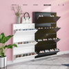American style assembled dustproof modern corner metal shoe cabinet