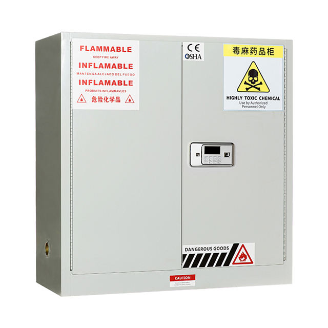 30 Gallon Highly Toxic Chemical Dangerous Goods Safety Cabinet Steel Medical Hazardous Cabinet