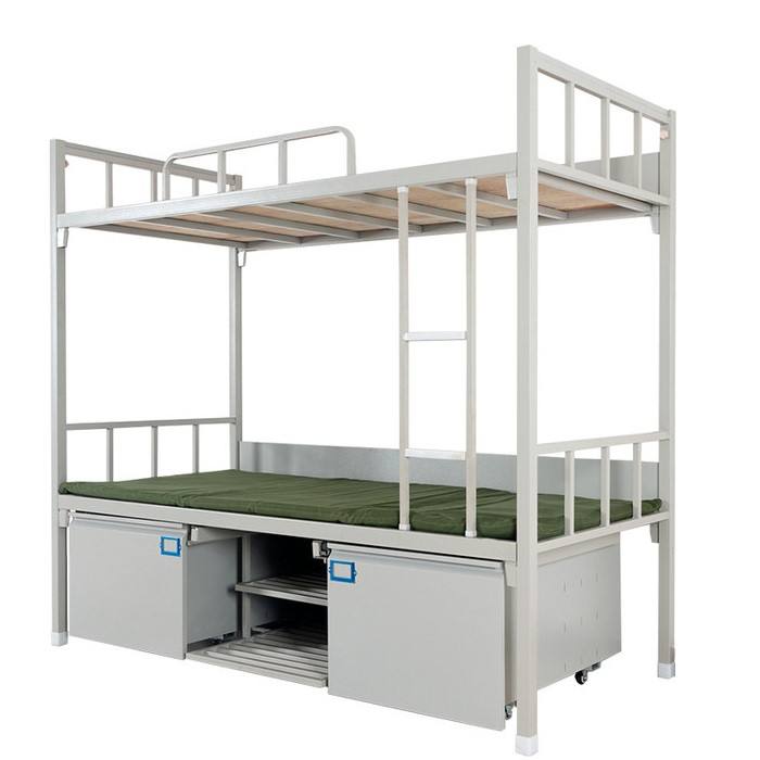 Metal frame bunk bed for hostel use metal custom cheap fabrication