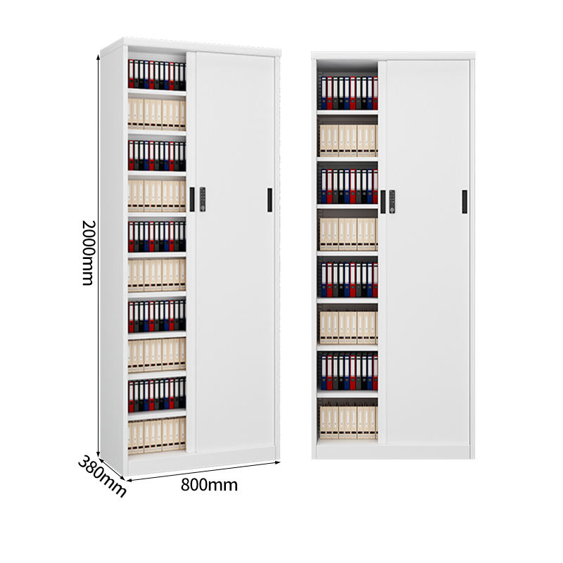 Manufactory 2000*800*380 Slide Door Metal Shoecase Steel Shoe Rack