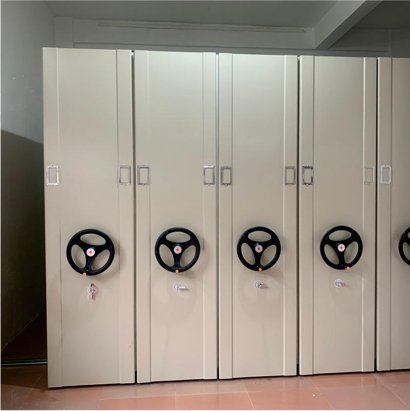 Hand push mobile compactors file storage