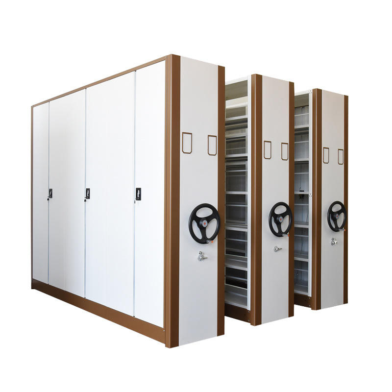 Hand push mobile compactors file storage