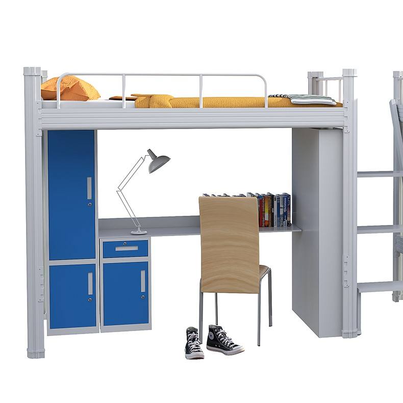 Steel double deck bed vintage metal bunk with drawers knock down steel Steel Bed Double Deck Bed