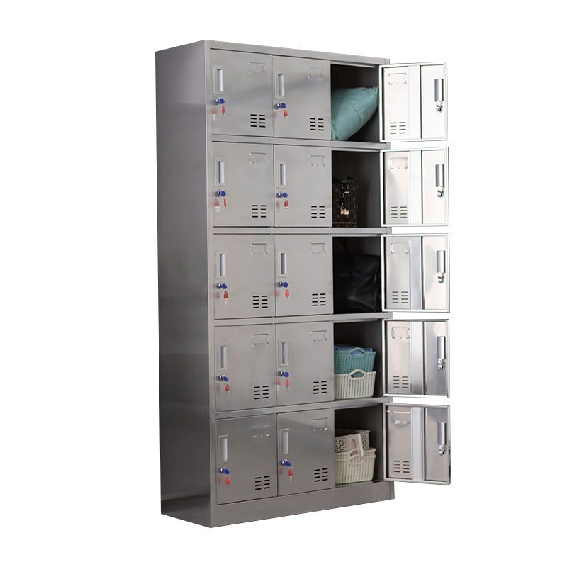 Competitive Price15 door stainless steel locker metal locker With Keys