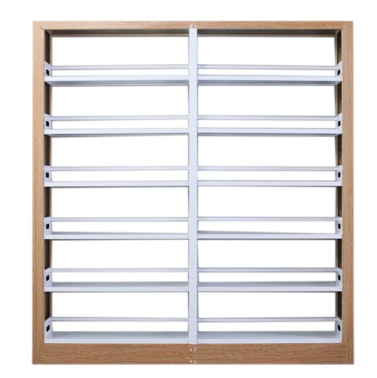 Top and Cheap Library Furniture Double Steel Portable Library Bookcase Metal Book shelf Bookshelves