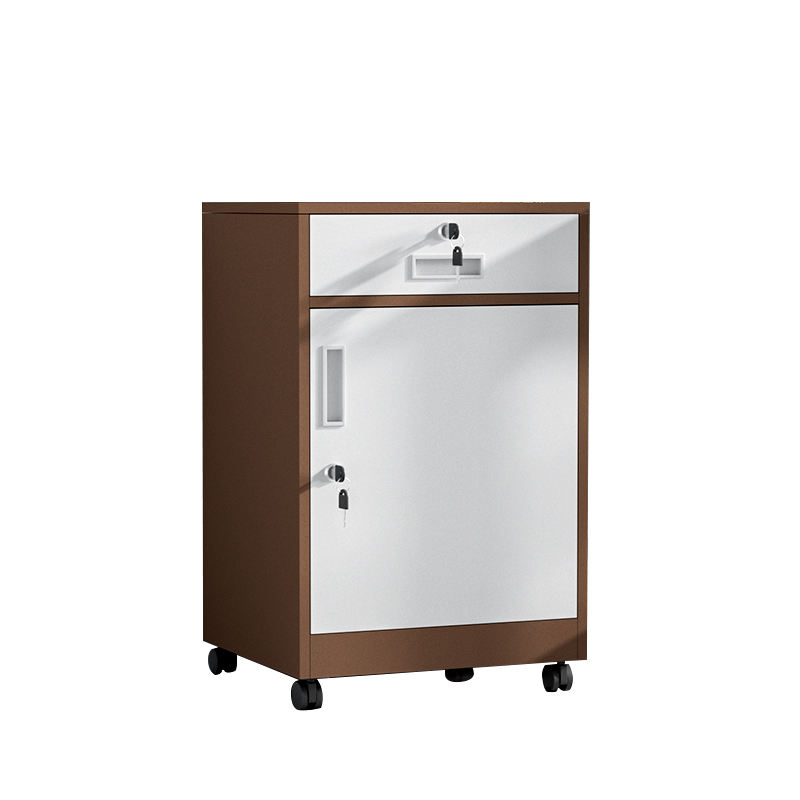 High-looking multiple colors office cabinet with one drawer Drawer File Storage Cabinet with wheels