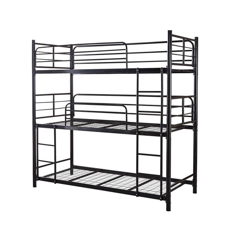 Triple decker bed metal triple etagen bett tier bunk