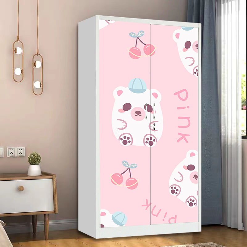 Cheap Storage cabinet Wardrobe Bedroom furniture clothes cabinet Clothing Wardrobe Closet Dressing Room Swing door wardrobe