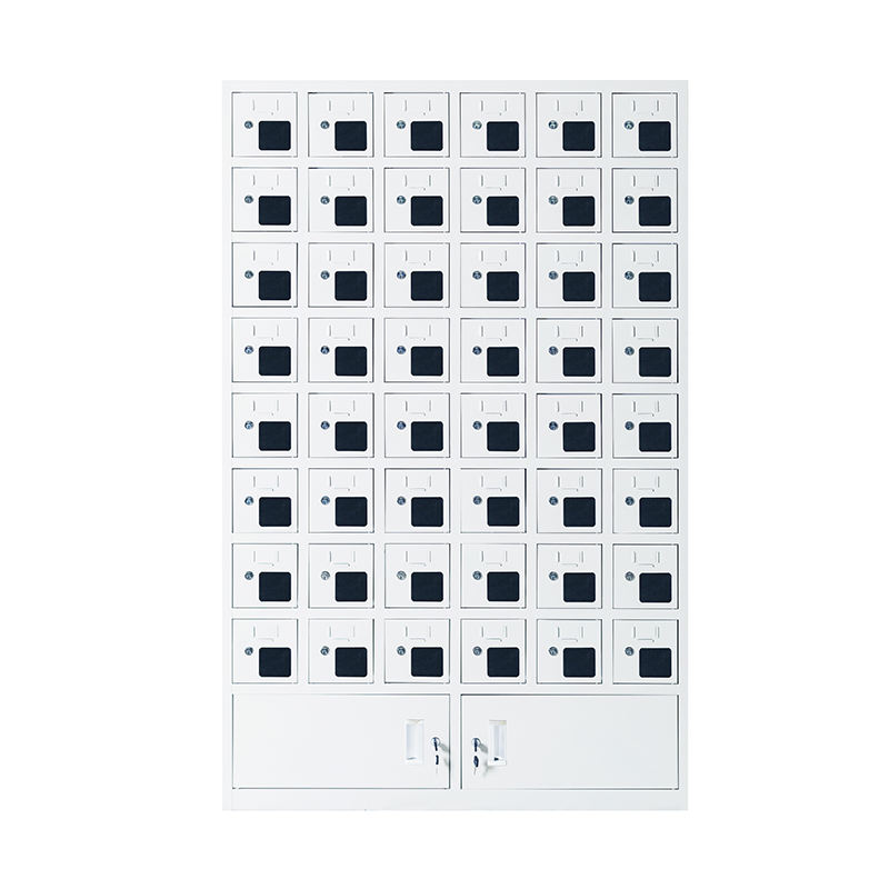 Hot Selling 48 door mobile phone storage cabinet for workshop,multiple scenarios
