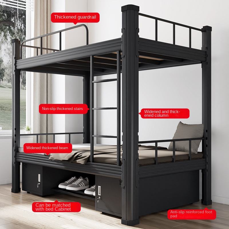 Steel double iron bunk Bed beddetachable Metal Frame Bunk Beds Metal Bed