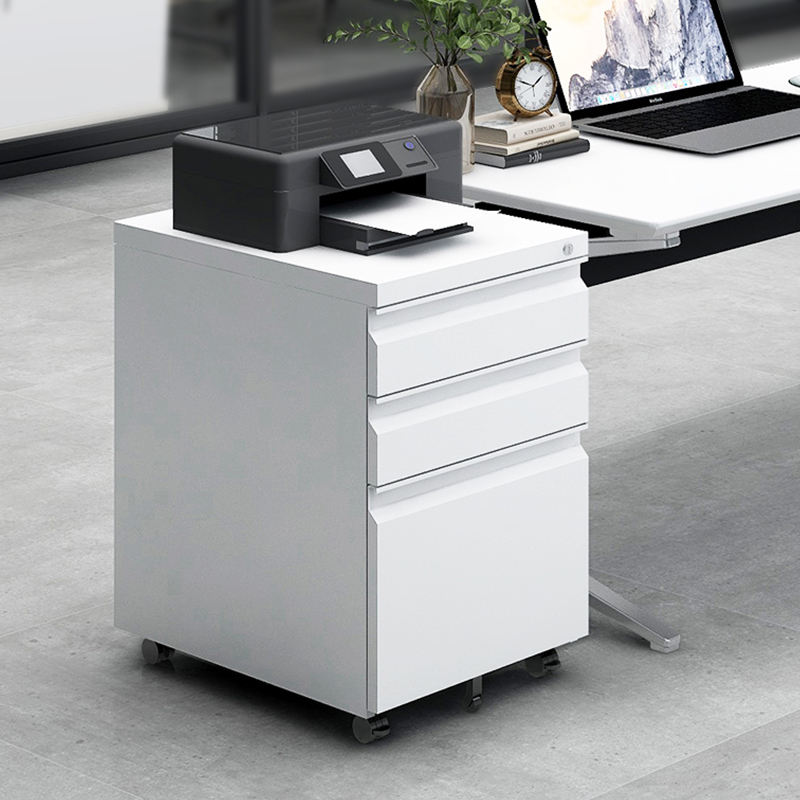 Mobile Drawer File Cabinet Steel Mobile Pedestal With 3 Box Drawers Pedestal Steel Drawer