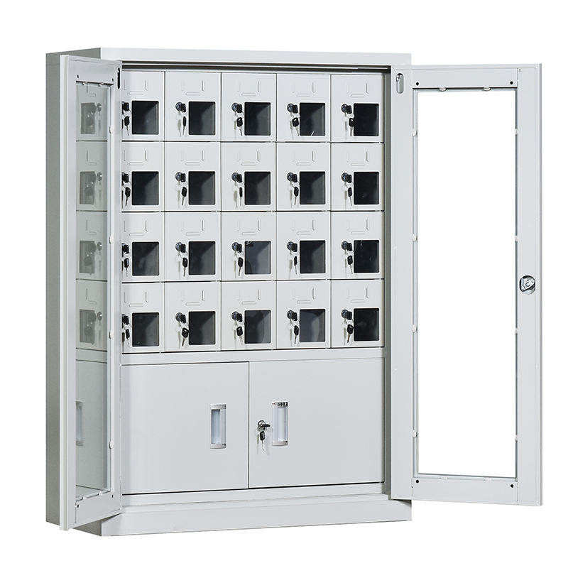 Mobile phone cabinet with charging facilities, employee mobile phone storage cabinet