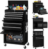 Removable Heavy Duty Tool Cabinet Chest Trolley Workshop Steel Toolbox With Casters
