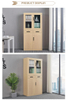 Full Height Office Metal Cabinet With 2 Drawers Wood Like Filing Cabinet Wood Grain File Cabinet