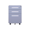 Office Equipment round steel 3 drawer mobile pedestal file Mobile storage cabinet with wheels