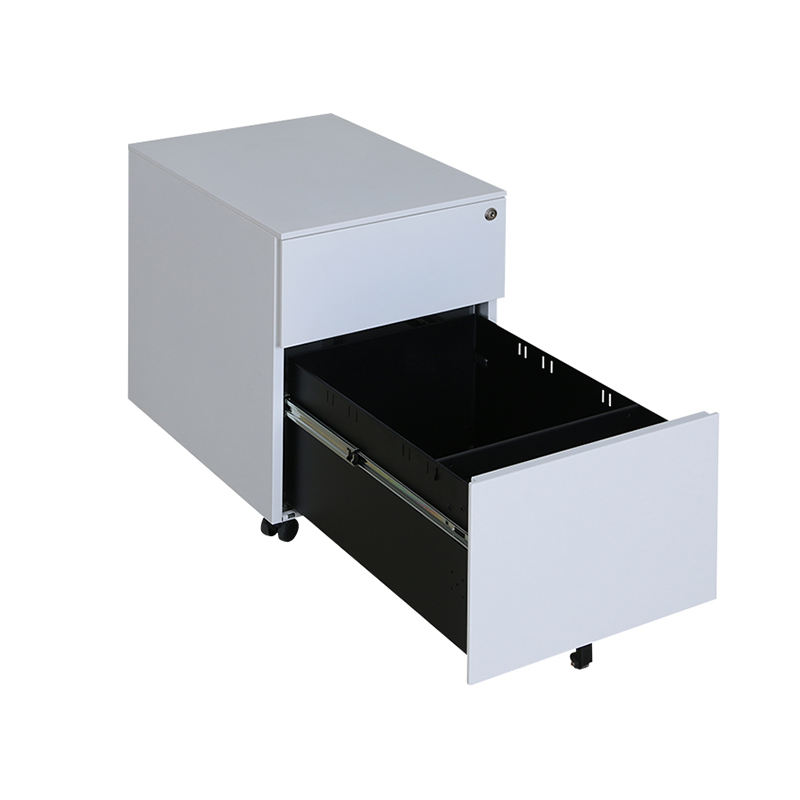 Small Vertical Metal Mobile 3 Drawers Nightstand Movable Storage Cabinet With Drawer Mobile Pedestal