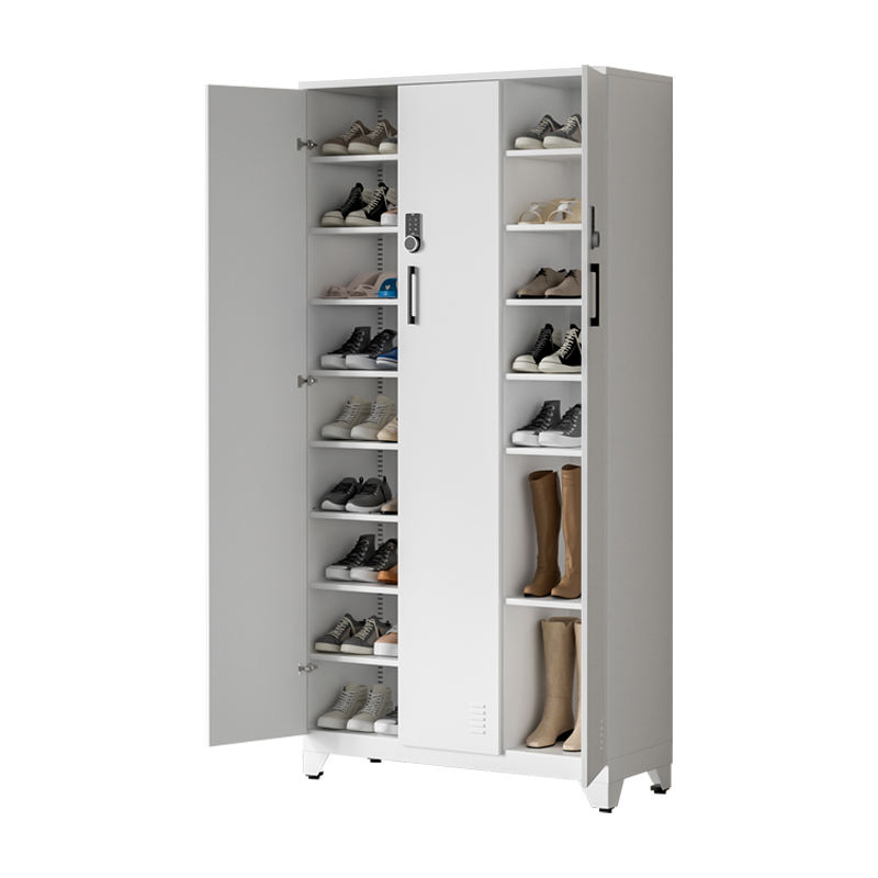 Metal Balcony Shoe Cabinet Waterproof Household Large Capacity Multi-Layer Shoe Rack Iron Sto rage Cabinet