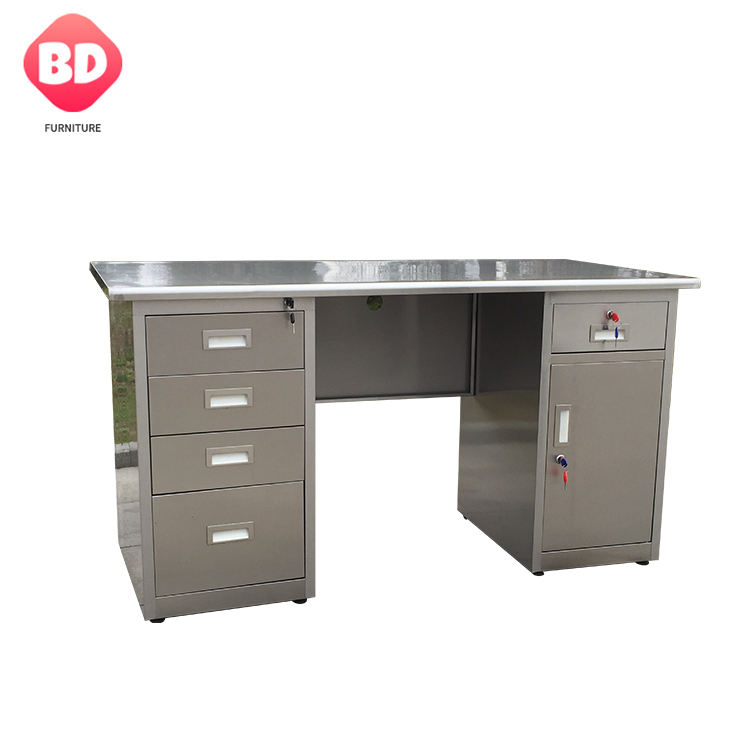 Modern stainless steel office cabinet with 4 drawers, high quality underdesk steel cabinet, non-slip metal steel cupboard