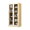 Office Use wood like Cabinet swing glass door wood grain metal filing cabinet with 4 adjustable shelves