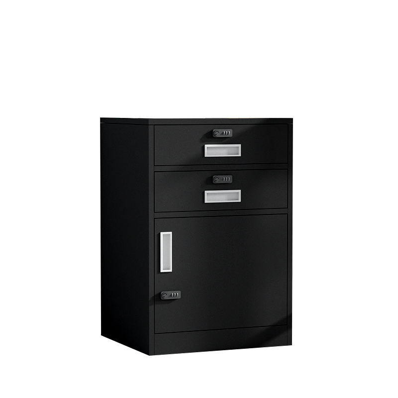 Hot style high-looking drawer-type file cabinet with two drawers and one door password lock file cabinet
