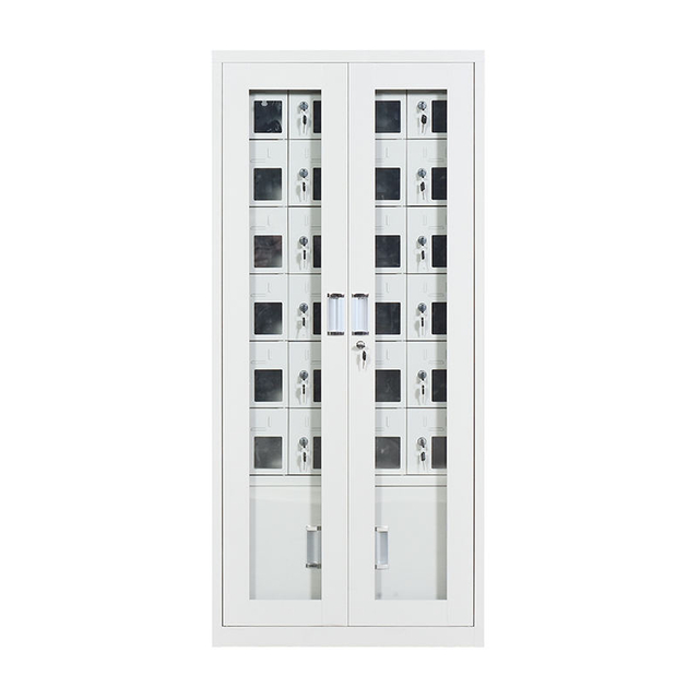 cell phone cabinet with charging facilities, staff mobile phone storage cabinet