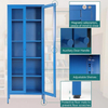 Hot Selling Home High Foot Metal Bookcase Single 2 Doors Cabinet Steel Storage Cabinet