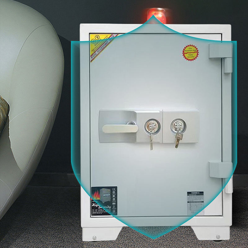 Fireproof portable safety box locker, high quality fire resistance lock digital metal cabinet for bank office deposit secure