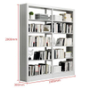 Family office furniture book almirah design steel shelves factory bookshelf library books shelf