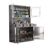 medical stainless steel cupboard cabinet for office and workshop