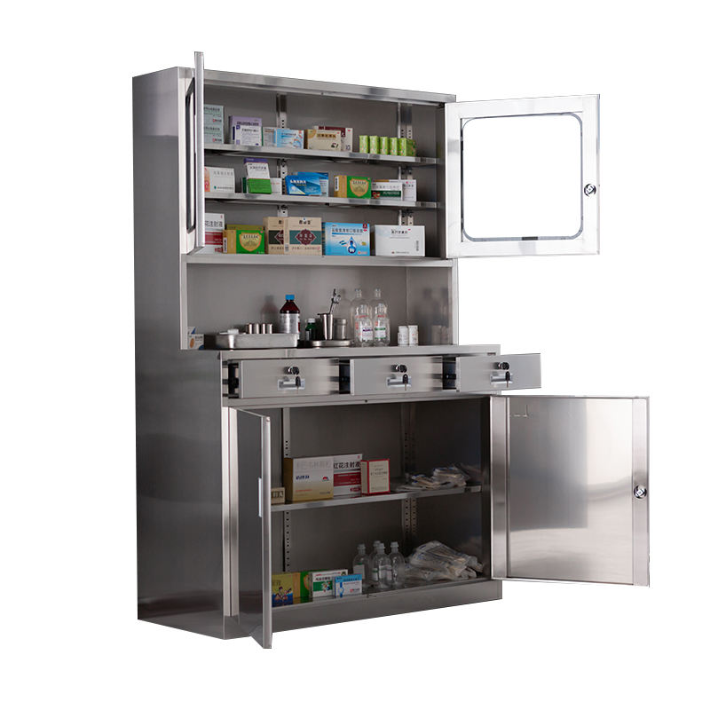 medical stainless steel cupboard cabinet for office and workshop