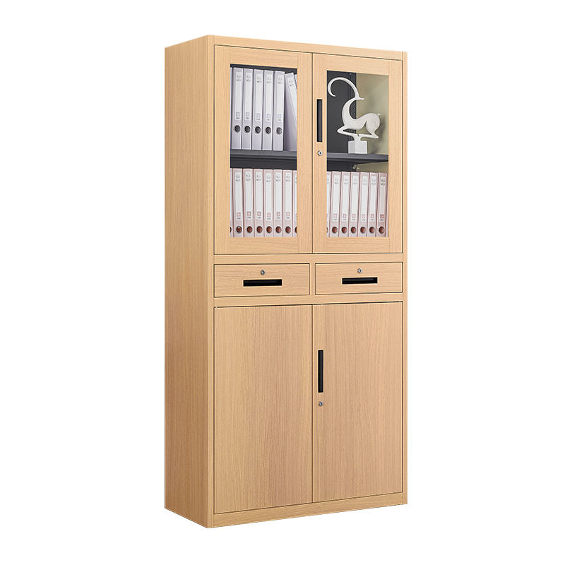 Wood like file cabinet Storage Cabinet office school GYM metal Wood Grain File Cabinet
