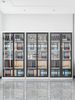 Manufactory 1800*900*400 Glass Door Metal Shelf Steel Storage Book
