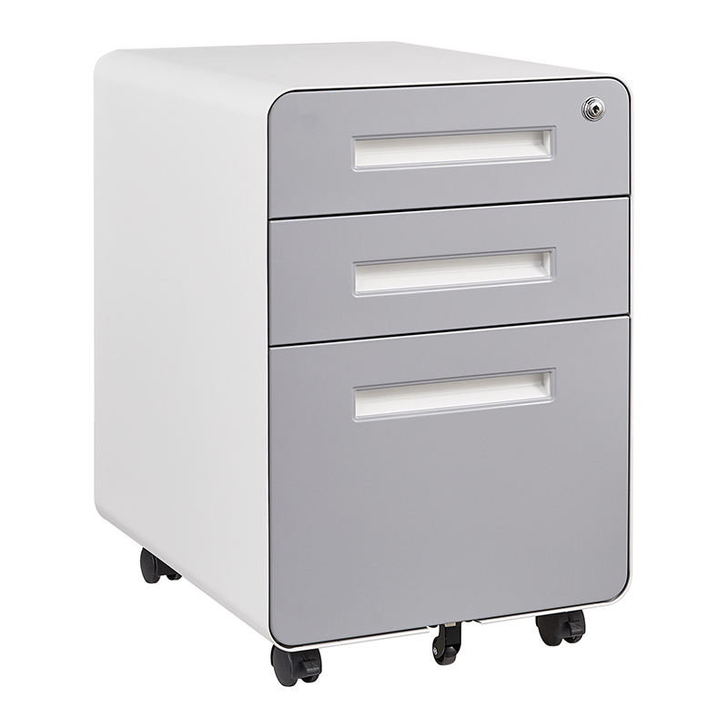 Movable filling cabinet metal filing movable steel drawer