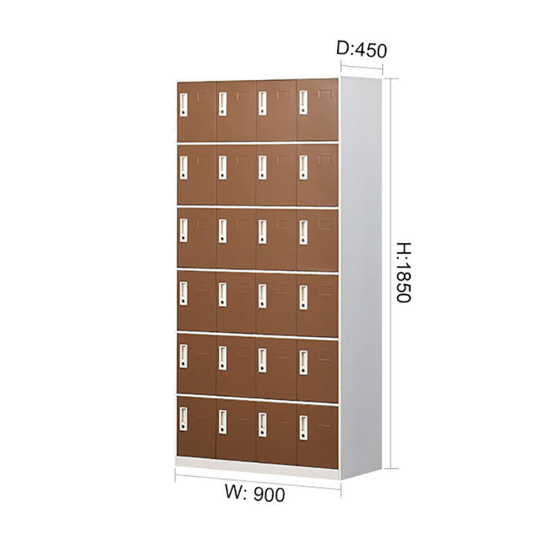 Multi-function locker school office gym 24 doors steel lockers