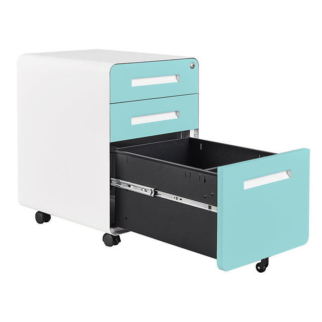 File cabinet small metal drawers movable Cabinet