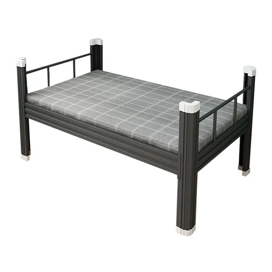 Modern durable single bed metal bed frame for hotel