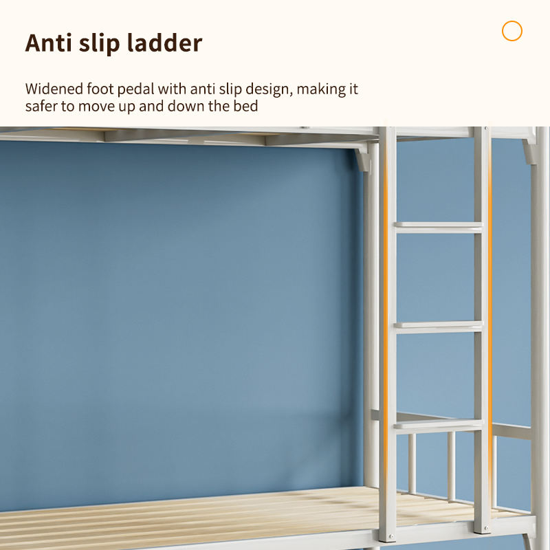 Metal bunk beds square pipe double-layer iron Scool and dormitory adult kids bed home furniture
