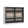 Manufactory 1000*1200*400 Slide Glass Door Lockable Metal Shelf Steel Storage Book