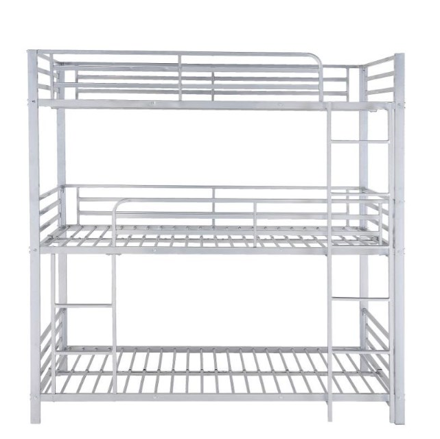 Triple decker bed metal triple etagen bett tier bunk