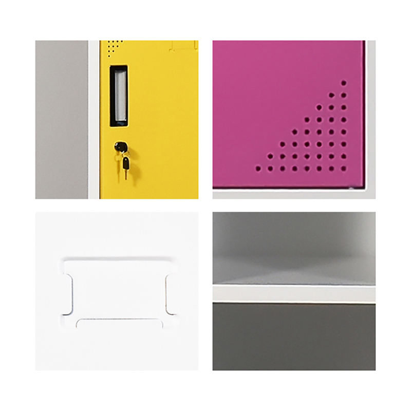 Commercial office locker furniture modern design metal locker with hanger knock down 9 door