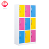 Steel 9 Compartment Locker Loker Para Gimnasio Armadietto Della Scuola Durable Metal Door Locker